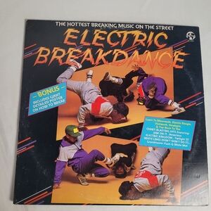 Vintage 1984 Electric Breakdance Vinyl LP Record W/ Poster Hip Hop